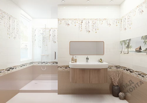 Фото Вставка Alma Ceramica Айленд DWA11ALD004 разноцветный 200*600 – купить в Иркутске: цена, описание, фото. Интернет-магазин 4