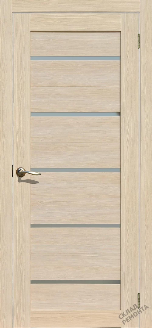 Фото Дверь FlyDoors Ла Стелла 206 ясень латте, экошпон, матовое стекло – купить в Иркутске: цена, описание, фото. Интернет-магазин. 1