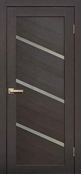 Фото Дверь FlyDoors Лайт Дорс L05 венге 3Д, микрофлекс, матовое стекло – купить в Иркутске: цена, описание, фото. Интернет-магазин. 1
