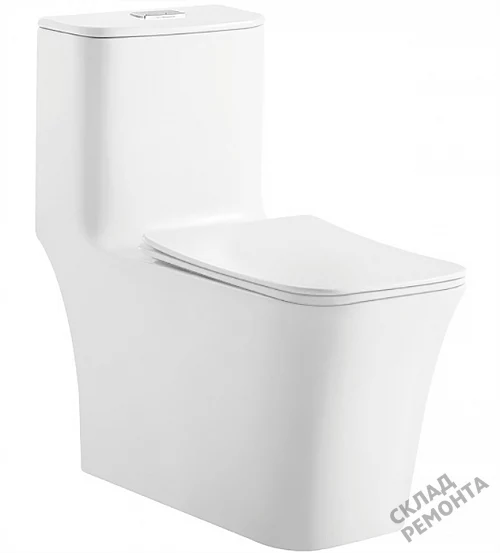 Фото Унитаз моноблок ODA Skiff-1109 безободковый купить в Иркутске: цена, описание, фото. Интернет-магазин 1