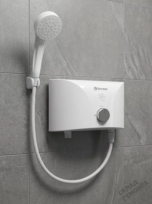 Фото Водонагреватель проточный Thermex Vetro 5500 shower – купить в Иркутске: цена, описание, фото. Интернет-магазин 1