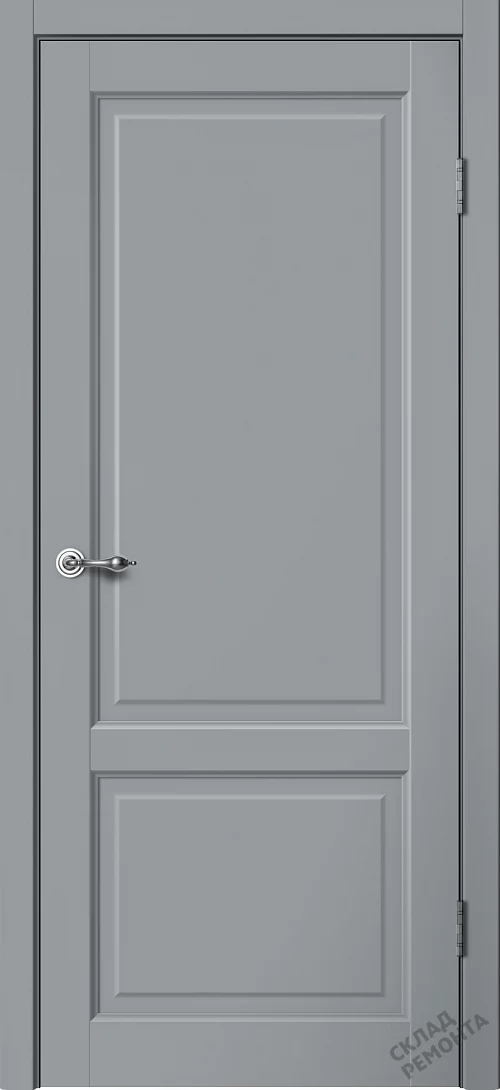 Фото Дверь FlyDoors Классик С02 серый, эмалит, без стекла – купить в Иркутске: цена, описание, фото. Интернет-магазин. 1