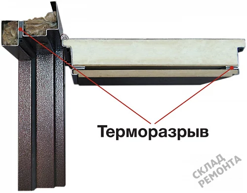 Фото Дверь входная Стандарт Барин-2 с терморазрывом букле графит/арктик – купить в Иркутске: цена, описание, фото. Интернет-магазин. 3