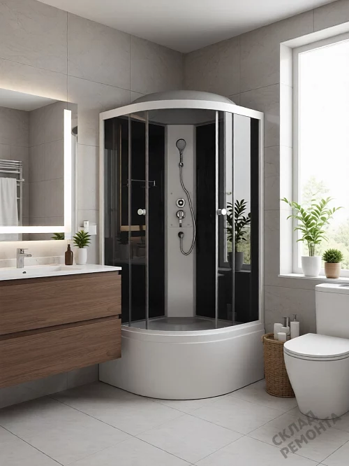 Фото Душевая кабина ODA BST85 тонированное высокий поддон угловая 85*85 купить в Иркутске: цена, описание, фото. Интернет-магазин 1