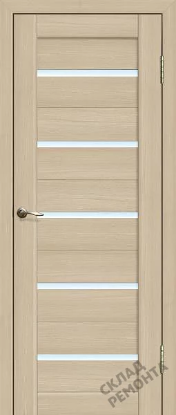 Фото Дверь FlyDoors Ла Стелла 206 ясень латте, экошпон, матовое стекло – купить в Иркутске: цена, описание, фото. Интернет-магазин. 2
