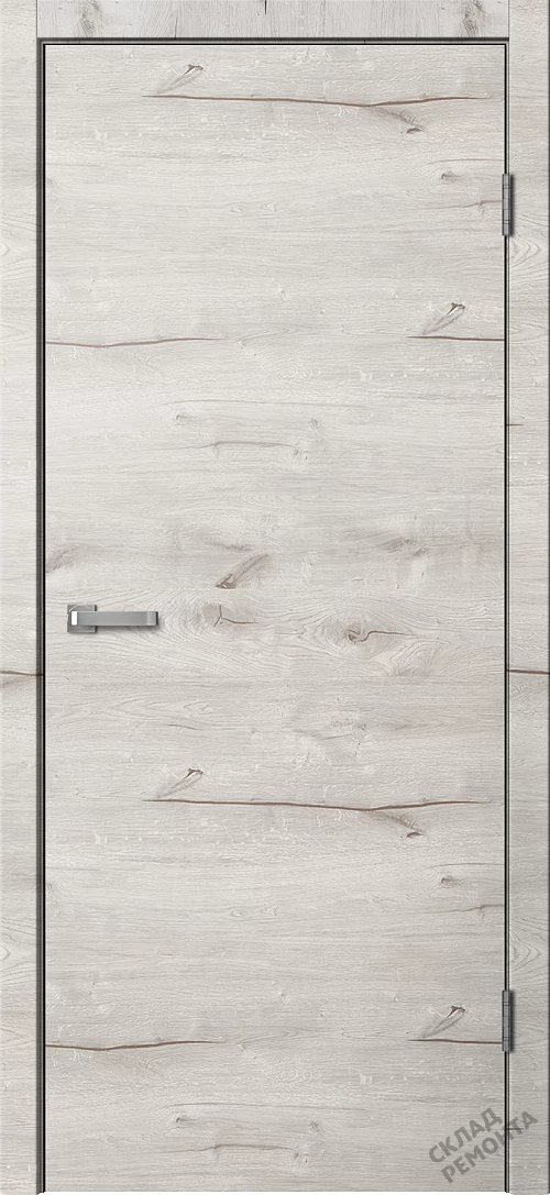 Фото Дверь FlyDoors Лофт LF01 (полотно 700 мм) дуб арктик, ПВХ, без стекла – купить в Иркутске: цена, описание, фото. Интернет-магазин. 1