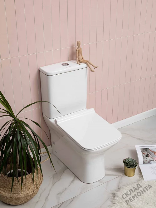 Фото Унитаз напольный Aquanet Cube-C 210759 безободковый купить в Иркутске: цена, описание, фото. Интернет-магазин 1