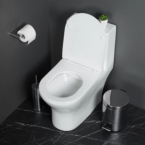 Фото Унитаз моноблок BelBagno Lounge BB8618CPR-MN/SC безободковый купить в Иркутске: цена, описание, фото. Интернет-магазин 2