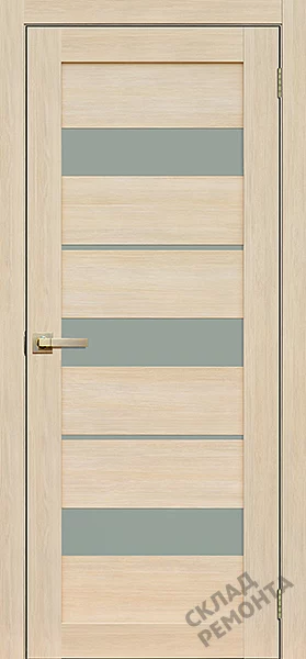 Фото Дверь FlyDoors Ла Стелла 200 ясень латте, экошпон, матовое стекло – купить в Иркутске: цена, описание, фото. Интернет-магазин. 2