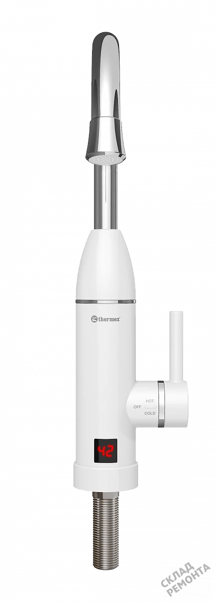 Фото Водонагреватель проточный Thermex Hotty 3000, 3 кВт – купить в Иркутске: цена, описание, фото. Интернет-магазин 4