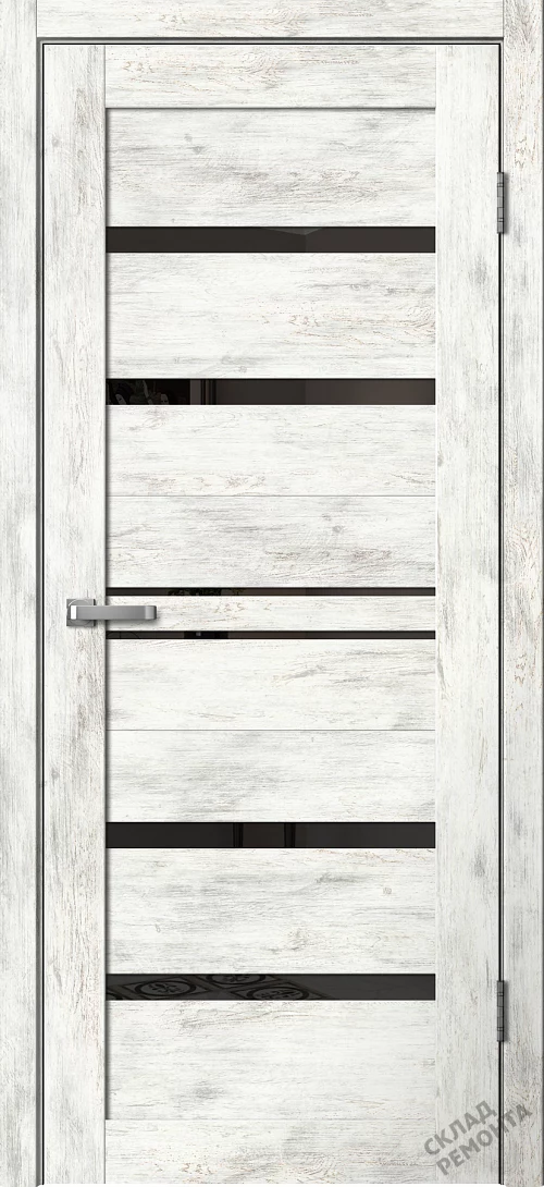 Фото Дверь FlyDoors Барн B01 ель альпийская, ПВХ, черное стекло – купить в Иркутске: цена, описание, фото. Интернет-магазин. 1