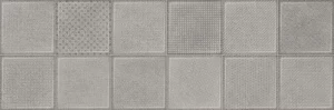 Плитка настенная Alma Ceramica Куб TWU3090CUB70R серый 300*900