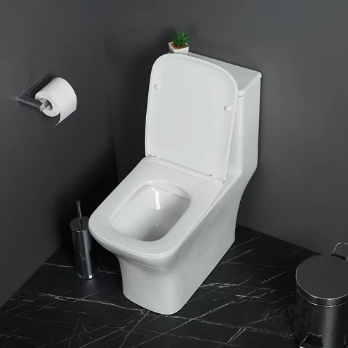 Фото Унитаз моноблок BelBagno Neon BB8617CPR-MN/SC безободковый купить в Иркутске: цена, описание, фото. Интернет-магазин 2