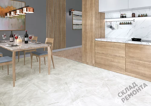 Фото Керамогранит лаппатированный Alma Ceramica Ларедо GFU04LRD70L светло-серый 600*600*9 – купить в Иркутске: цена, описание, фото. Интернет-магазин 2