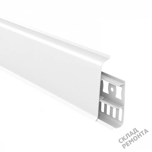 Фото Плинтус ПВХ Lexida 80 мм 001 белый – купить в Иркутске: цена, описание, фото. Интернет-магазин 1
