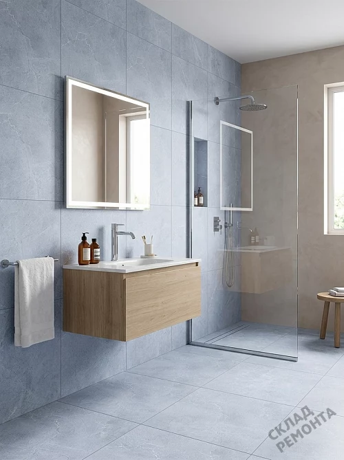 Фото Керамогранит матовый Diamond Ceramics 66N01 светло-серый 600*600*9,5 – купить в Иркутске: цена, описание, фото. Интернет-магазин 1