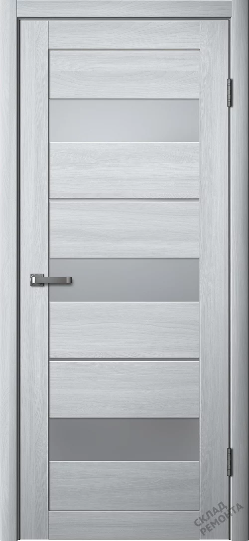 Фото Дверь FlyDoors Ла Стелла 200 ясень пепельный, экошпон, матовое стекло – купить в Иркутске: цена, описание, фото. Интернет-магазин. 1