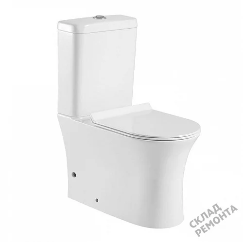 Фото Унитаз напольный Aquanet Roll-C 210764 безободковый купить в Иркутске: цена, описание, фото. Интернет-магазин 1