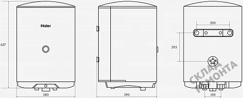 Фото Водонагреватель накопительный Haier ES50V-C1, 50 л – купить в Иркутске: цена, описание, фото. Интернет-магазин 5