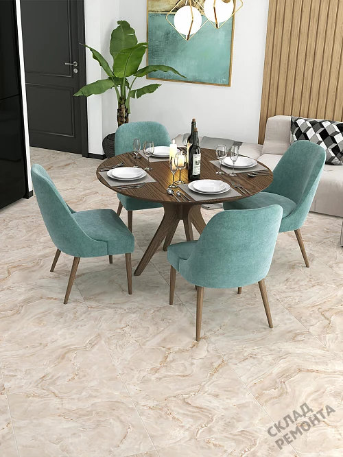 Фото Керамогранит лаппатированный Alma Ceramica Невада GFU04NVD40L бежевый 600*600*9 – купить в Иркутске: цена, описание, фото. Интернет-магазин 1