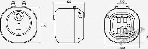 Фото Водонагреватель накопительный Haier ES15V-MQ2, 15 л – купить в Иркутске: цена, описание, фото. Интернет-магазин 6