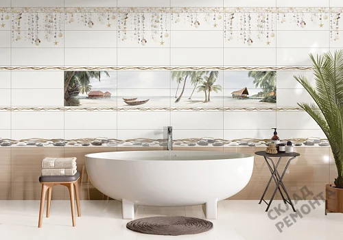 Фото Вставка Alma Ceramica Айленд DWA11ALD024 разноцветный 200*600 – купить в Иркутске: цена, описание, фото. Интернет-магазин 4