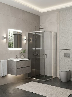 Душевой уголок BelBagno Unique UNIQUE-A-2-85/100-C-Cr стекло 5 мм 85*85