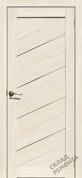Фото Дверь FlyDoors Ла Стелла 215 ясень снежный, экошпон, матовое стекло – купить в Иркутске: цена, описание, фото. Интернет-магазин. 1