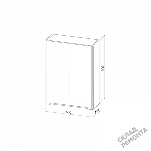 Фото Шкаф подвесной Iddis Эдифис EDI60W0i97, белый купить в Иркутске: цена, описание, фото. Интернет-магазин 5