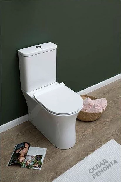 Фото Унитаз напольный Aquanet Roll-C 210764 безободковый купить в Иркутске: цена, описание, фото. Интернет-магазин 3