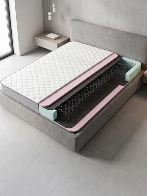 Матрас ортопедический двусторонний EcoSleep Silver Two (чехол трикотаж искусст.)