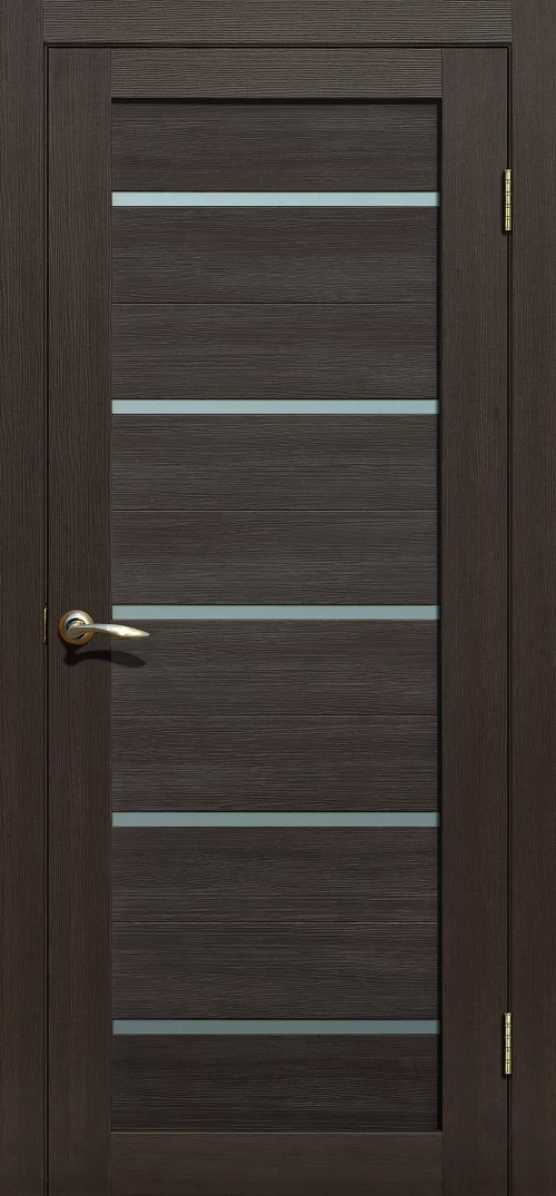 Фото Дверь FlyDoors Ла Стелла 206 дуб мокко, экошпон, матовое стекло – купить в Иркутске: цена, описание, фото. Интернет-магазин. 1