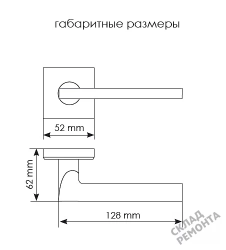 Фото Дверная ручка раздельная Morelli MH-50-S6 SC матовый хром – купить в Иркутске: цена, описание, фото. Интернет-магазин. 3