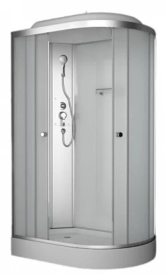 Душевая кабина ODA 8407 L матовое низкий поддон асимметричная 120*80