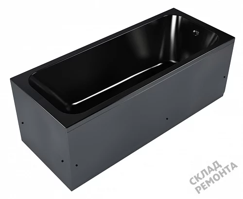 Фото Ванна акриловая Метакам Strict Black 150*70  купить в Иркутске: цена, описание, фото. Интернет-магазин 6