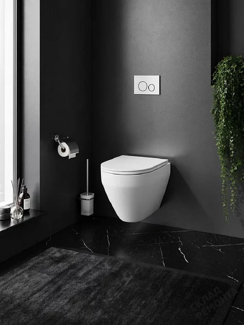 Фото Унитаз подвесной Am.Pm Spirit V2.0 C701700WH безободковый купить в Иркутске: цена, описание, фото. Интернет-магазин 1