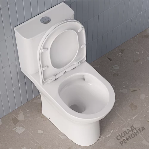 Фото Унитаз компакт напольный Iddis Зодиак Икс ZODRDSEi24 безободковый купить в Иркутске: цена, описание, фото. Интернет-магазин 4