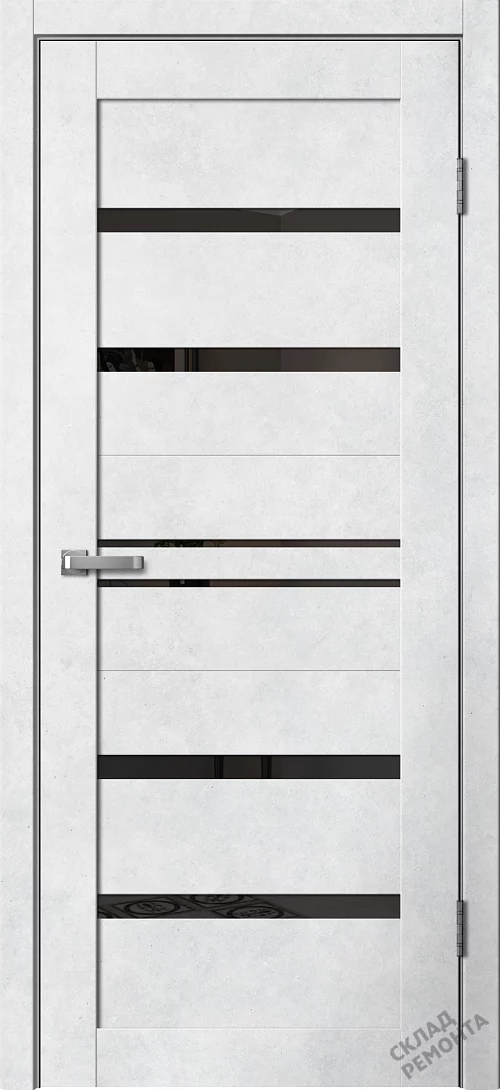 Фото Дверь FlyDoors Барн B01 бетон светлый, ПВХ, черное стекло – купить в Иркутске: цена, описание, фото. Интернет-магазин. 2