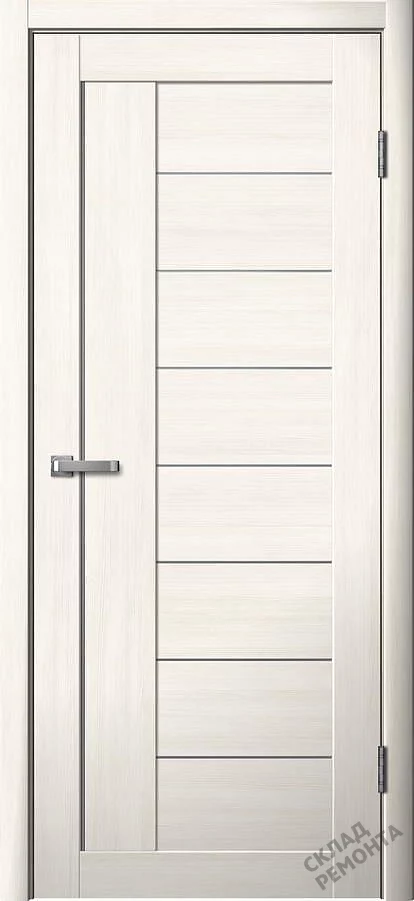 Фото Дверь FlyDoors Ла Стелла 201 ясень снежный, экошпон, матовое стекло – купить в Иркутске: цена, описание, фото. Интернет-магазин. 1